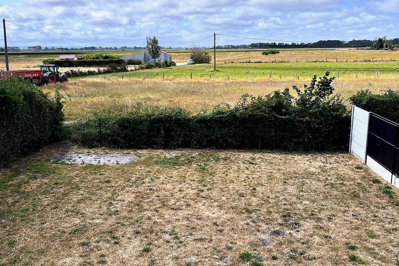 View from the garden over open fields